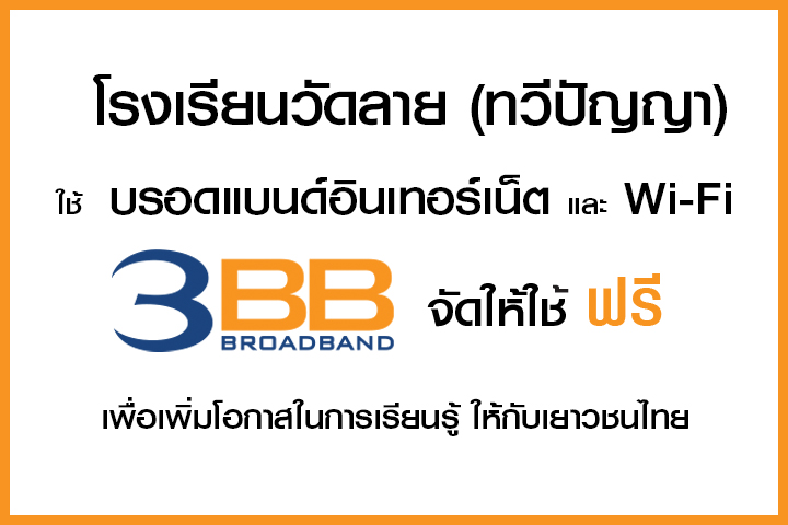 <p>3BB&nbsp;จังหวัดพระนครศรีอยุธยา ส่งมอบอินเทอร์เน็ตในโครงการ&nbsp;&ldquo;บรอดแบนด์อินเทอร์เน็ต เพื่อการศึกษาฟรี"</p>